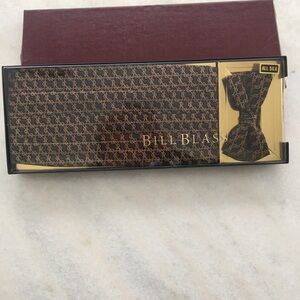 Bill Blass Gold Silk Bow Tie & Cummerbund